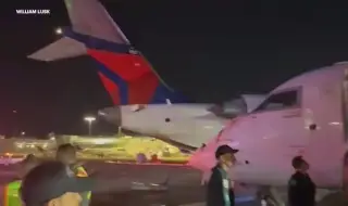Два самолета с 350 пътници се сблъскаха на летище "Ла Гуардия" в Ню Йорк