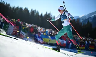 Лора Христова завърши на 14-о място в масовия старт в биатлона