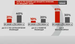 Допитване в предаването "Референдум": За 48% разходите трябва да се свият, ако страната е с голям бюджетен дефицит