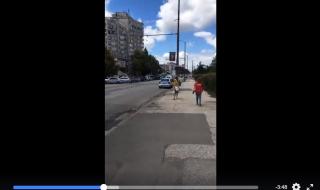 Влогър от София показа неправилно спряла патрулка (ВИДЕО)