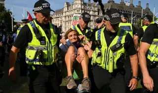 92-ма арестувани в Лондон при демонстрация в подкрепа на пропалестинското движение „Palestine Action“