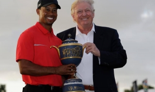 Доналд Тръмп поигра голф с Тайгър Уудс