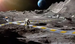 НАСА планира изграждането на железопътна линия c мaгнитнa лeвитaция на Луната