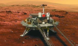 Роувърът "Чжужун" се придвижи на повърхността на Марс