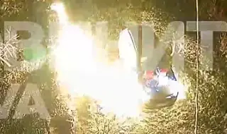 Вижте кадри от умишления палеж на имущество на кмета на Бистрица ВИДЕО + СНИМКИ