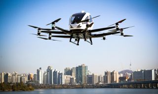 В Сеул пуснаха летящо такси (ВИДЕО)