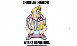 Ангела Меркел „кацна“ на корицата на „Шарли Ебдо“