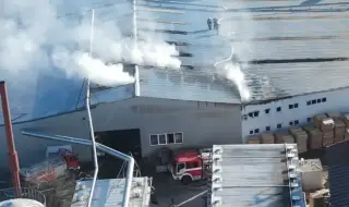 A pellet workshop burns down in the village of Dunavtsi in Stara Zagorje 