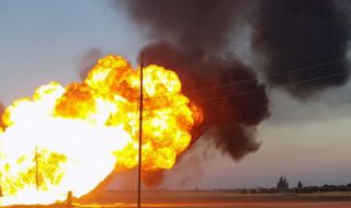 В Краснодарския край пак гори петролна рафинерия