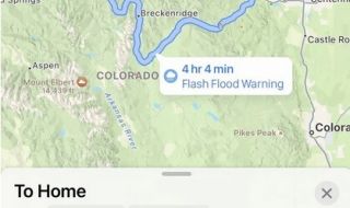 Apple Maps ще предупреждава за наводнения