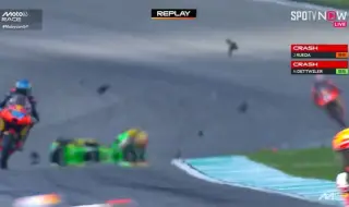 Ужасяваща катастрофа пилот от Moto 3 едва не доведе до фатален край (ВИДЕО)