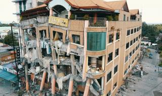 Хотел рухна във Филипините (ВИДЕО+СНИМКИ)