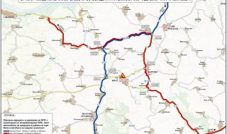 Спират движението по кръговото кръстовище на пътя Русе – Велико Търново в района на Бяла за ремонт