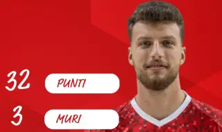 Денис Карягин с 32 точки в Италия