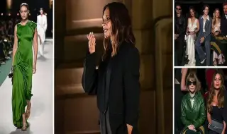 Victoria Beckham presented her new collection of dresses in Paris VIDEO 