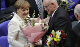 Меркел беше преизбрана за канцлер на Германия