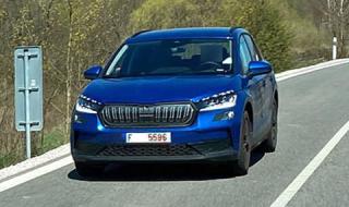 Спипаха електрическата Skoda на пътя
