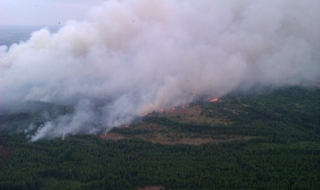 Четвърти ден бушува пожарът около Чернобил