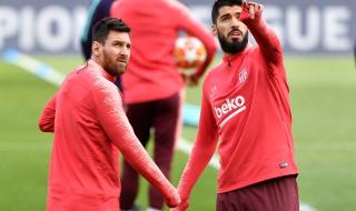 Заплашиха с бомба Суарес и Меси