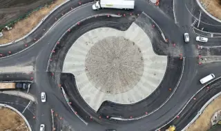 Ново турбо кръгово кръстовище (ВИДЕО)