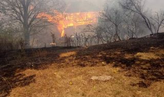 Пожарът в Северна Македония вече е на километър от границата ни