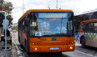 Закриват автобусна линия 384, пътуваща до Летище София