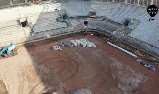 Започна подготовката за изкопаване на терена на новия стадион "Българска армия"