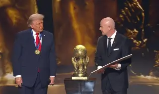 ФИФА отличи Доналд Тръмп с първата в историята си „Награда за мир“