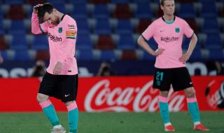Барселона се издъни срещу Леванте - титлата се изплъзва от ръцете на каталунците