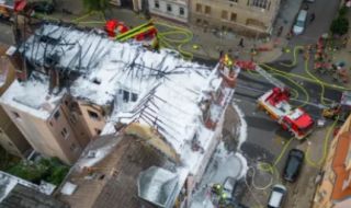 Голям пожар в сграда в Германия, където живеят и българи