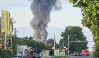 A big fire broke out in the Plovdiv village of Graf Ignatievo 