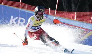 Albert Popov remained in 14th place in the slalom in Kranjska Gora 