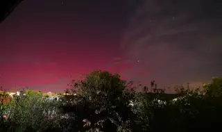 An aurora lit up the sky over Bulgaria 