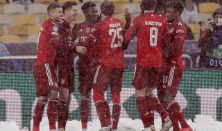 Байерн Мюнхен "бетонира" първата си позиция в групата след бой на Динамо Киев (ВИДЕО)
