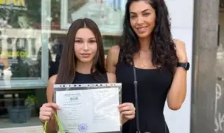 Bilyana Yotovska's daughter finished the seventh grade 