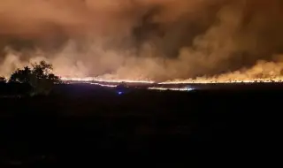 Голям пожар край Карнобат