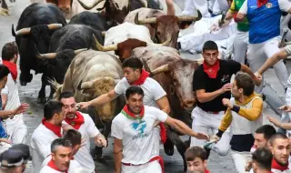 Общо 36 ранени на традиционното бягане пред бикове в Памплона (ВИДЕО)