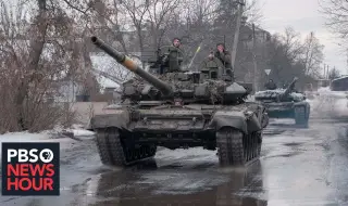 Танкове на Киев обстреляли украинци, предали се на руснаците