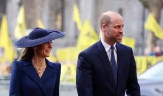 Протестиращи освиркаха крал Чарлз III, принц Уилям и Кейт Мидълтън заради бившия принц Андрю (ВИДЕО)