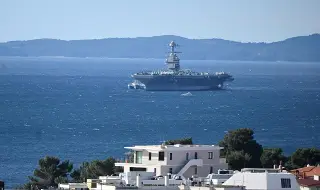 The aircraft carrier Gerald R. Ford docks in Croatia for repairs 
