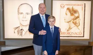 "Копие на баба си" - Сравниха 11-годишния син на принца на Монако с актрисата Грейс Кели