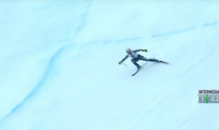 Жесток инцидент на спускането в Австрия (ВИДЕО)