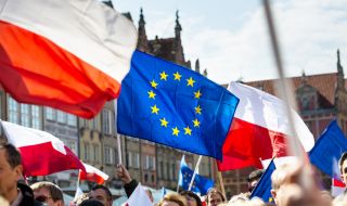 В цяла Полша имаше демонстрации в подкрепа на ЕС