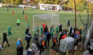Scandal shakes football in Blagoevgrad: Mass brawl after the match between "Cherveno Zname" and "Slashten 2007"