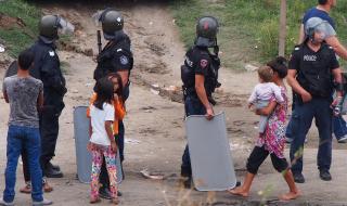 Сблъсъци с полицията в Ихтиман