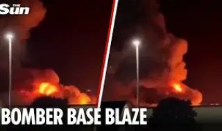 Разследват пожар в британската военна база "Феърфорд", използвана от САЩ ВИДЕО