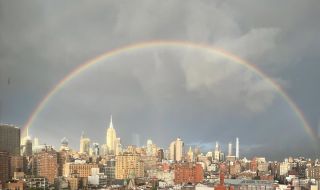 Двойна дъга се появи в небето над Ню Йорк точно на 11 септември (ВИДЕО)
