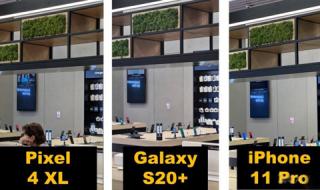 Възможностите на камерата на Samsung Galaxy S20 + в сравнение с Pixel 4 и iPhone 11 Pro