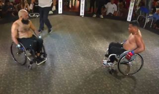 В Бразилия организираха първата MMA битка с инвалидни колички (ВИДЕО)