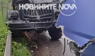 A military truck crashed on the highway "Thrakia" 